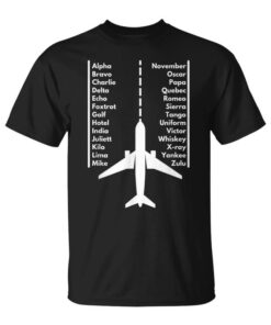 Phonetica Alphabet – Funny Airplane Pilot and Aviation Gift Unisex T-Shirt