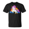 Pink Magical Unicorn And A Rainbow Unicorn Unisex T-Shirt