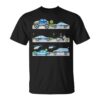 Police Vehicles Cars Patrol Helicopter Motorcycle Unisex T-Shirt
