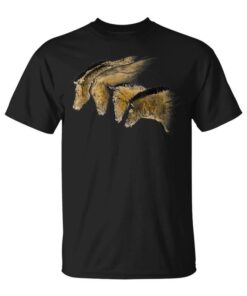 Prehistoric Cave Painting of Four Chauvet Horses Unisex T-Shirt