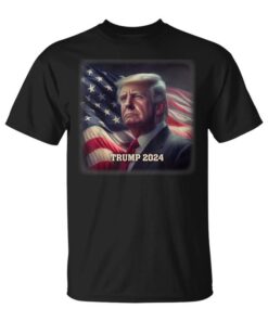 Proud Republican Donald Trump American Flag Illustration Unisex T-Shirt