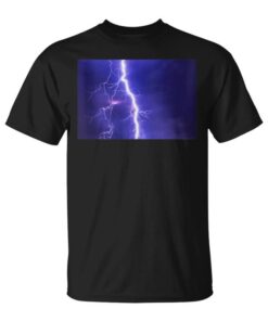 Purple Lightning Storm Thunderstorm Sleeveless T-Shirt Unisex T-Shirt
