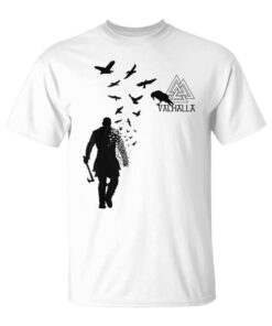 Raven Iking Ragnar Lothbrok Walhalla Odin Unisex T-Shirt