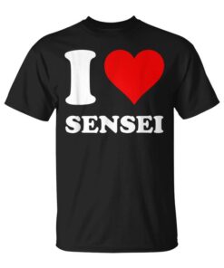 Red Heart I Love Sensei Unisex T-Shirt