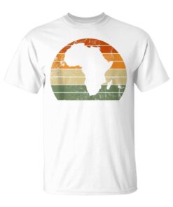 Retro Africa African Map Sunset Freedom Day Sleeveless Unisex T-Shirt