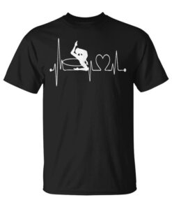 Rhythmic Gymnastics Heartbeat Ekg Pulse Gymnastics With Hoop Unisex T-Shirt