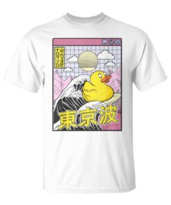 Rubber Duck Surf Kanagawa Wave Kawaiiaporwave Duck Unisex T-Shirt
