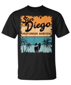 San Diego California Surf Surfer Retrointage Unisex T-Shirt