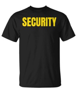 Security Design Chest And Back Security Unisex T-Shirt