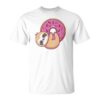 Sleeping Official I Cute Sloth On A Donut Long Sleeve Unisex T-Shirt