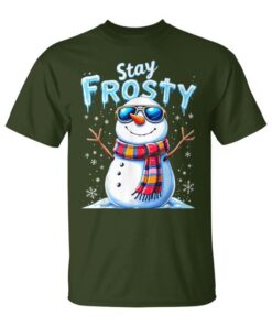 Snowman Stay Frosty Christmas Unisex T-Shirt