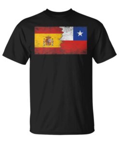 Spain Chile Flags Spanish Chilean Unisex T-Shirt