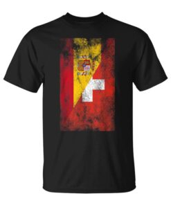 Spain Switzerland Flags Spanish Swiss Unisex T-Shirt