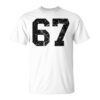 Sports Number 67 With Lucky Number Unisex T-Shirt