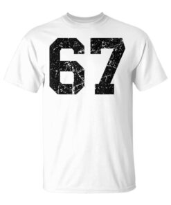 Sports Number 67 With Lucky Number Unisex T-Shirt