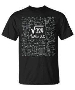 Square Root Of 324 18 Years Old 18th Birthday Gift Unisex T-Shirt