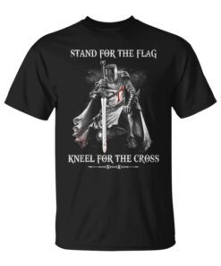 Stand For The Flag Kneel For The Cross Knight Templar Unisex T-Shirt