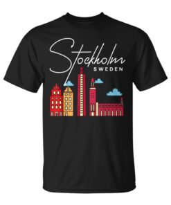 Stockholm City Map Sweden Travel Unisex T-Shirt