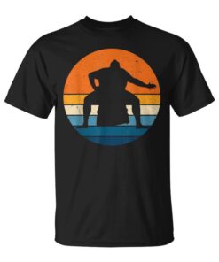 Sumo Wrestling Sports Retrointage Sunset Sumo Wrestler Unisex T-Shirt