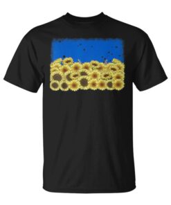 Sunflower Flag Ukraine Cute Floralintage Ukraine Unisex T-Shirt