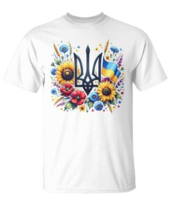 Support Ukraine Ukrainian Trident Tryzub Ukraine Patriotic Unisex T-Shirt