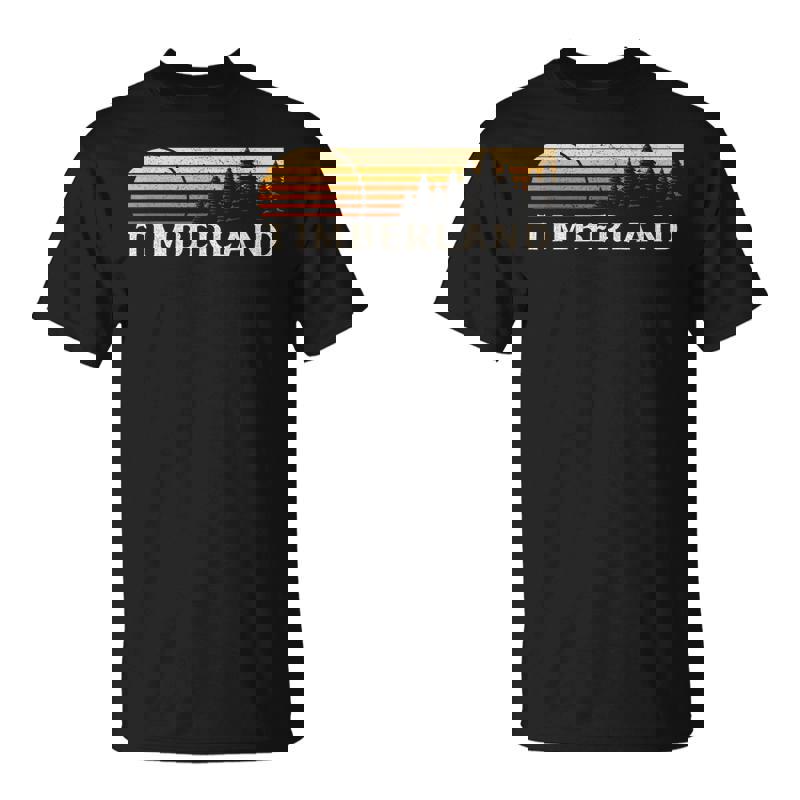 Timberland Ncintage Evergreen Sunset Eighties Retro Unisex T-Shirt