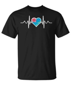Tuvalu Flag Heart Tuvalu Gifts Love Tuvalu Unisex T-Shirt