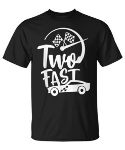 Two Fast Birthday Boy 2 Two Race Car Second Birthday Racing Car Unisex T-Shirt