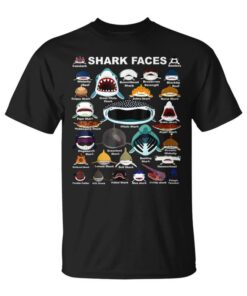 Types Of Identification Faces Shark Shark Lovers Unisex T-Shirt