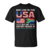 USA Flag America South Africa Flag Roots Country Unisex T-Shirt