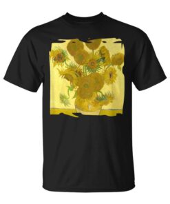 Van Gogh Sunflowers Grunge Art Unisex T-Shirt