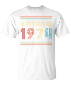 Vintage 1974 Mens Limited Edition 1974 Birthday Long Sleeve Unisex T-Shirt