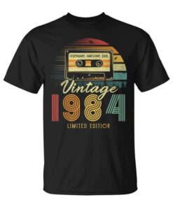 Vintage 1984 Retro Cassette 1984 38th Birthday 38 Years Old Unisex T-Shirt