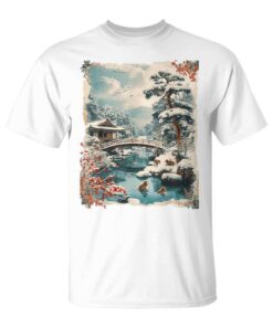 Vintage Animal Macaque Winter Monkey Japanese Art Onsen Unisex T-Shirt