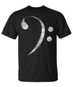 Vintage Bass Clef Bass Clef Bassists Orchestra Music Unisex T-Shirt