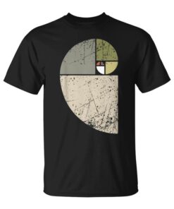 Vintage Fibonacci Spiral Mathematics Golden Ratio Cool Science Unisex T-Shirt
