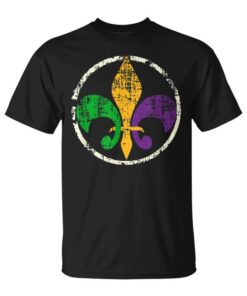 Vintage Mardi Gras New Orleans Fleur-De-Lis Unisex T-Shirt