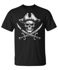 Vintage Pirate Skull Swords And Skulls For Kids Or Adults Unisex T-Shirt