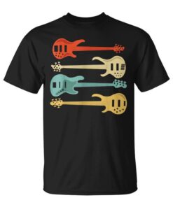 Vintage Retro Bass Guitar Bass Guitar Unisex T-Shirt