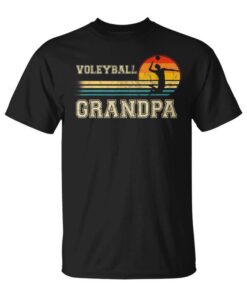 Vintage Retrooleibol Grandpa T For Gift Sunset Unisex T-Shirt