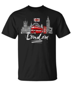 Vintage Sketch Hand Drawn London T London Landmarks Unisex T-Shirt