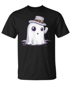 White Ghost Costume With Hat For Boys And Girls Unisex T-Shirt