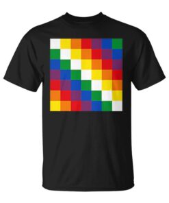 Wiphala Flag Symbol Bolivia Qullasuya Incan Banner Unisex T-Shirt