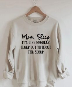 Mom Sleeps Like She'S Having A Normal Sleep, But Without Her Sleepsuit.