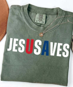 Comfort Colors T-Shirt Jesus Saves The Usa