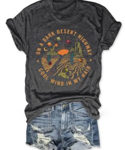 On A Dark Desert Road T-Shirt