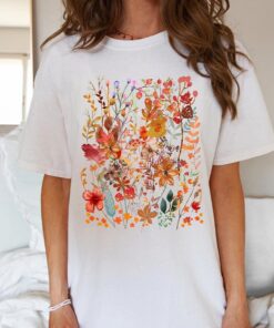 Botanical T-Shirt With Floral Print