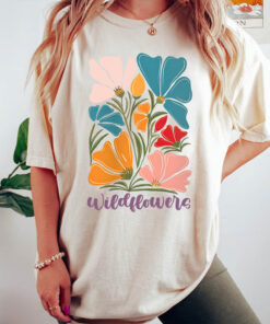 Retro Garden Wildflower T-Shirt