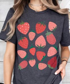 Cute Gift T-Shirt With Strawberries