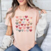 Vintage Valentine'S Day T-Shirt With Hearts